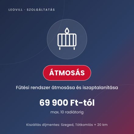 Fűtési rendszer átmosása és iszaptalanítása