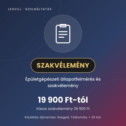 Épületgépészeti állapotfelmérés és szakvélemény