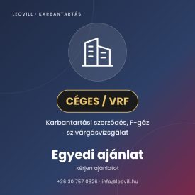 CÉGES / VRF – Karbantartási szerződés